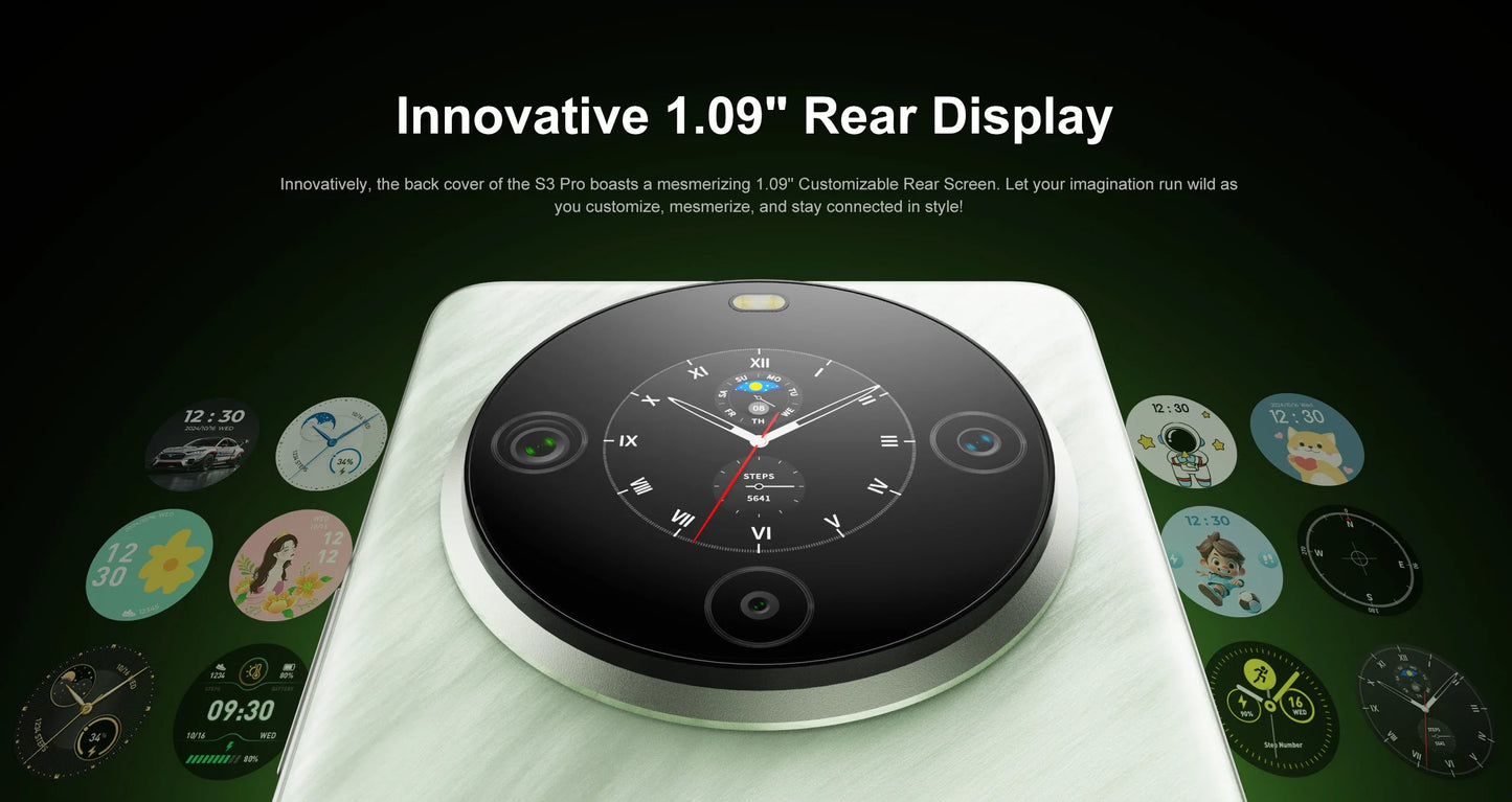 FOSSiBOT S3 PRO Smartphone 20GB +128GB 6.67" AMOLED Display Android 14  Mobile 8+64MP Camera NFC Cell Phone