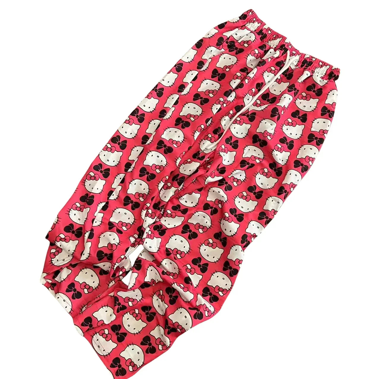 Y2K Summer Hello Kitty Cotton Loose Ladies Pajama Pants Pyjama Trousers Women Men Cartoon Bottoms Lounge Wear Girl Sleep pants
