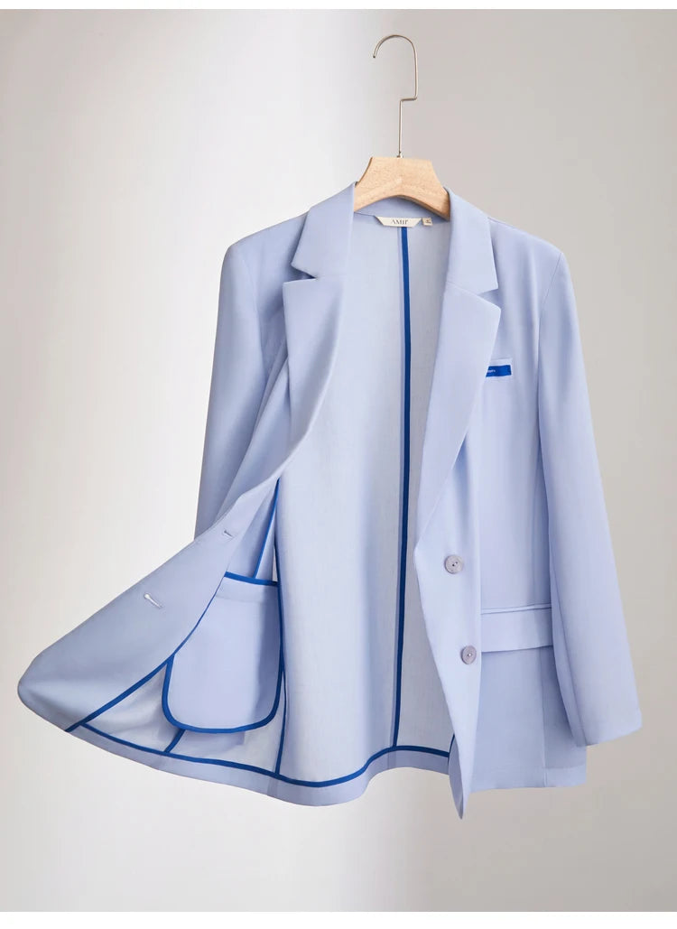 AMII Minimalism Women's blazer Fashion 2024 Summer Blazers Office Lady Elegant Chic Female shorts Separately Sale 72311003