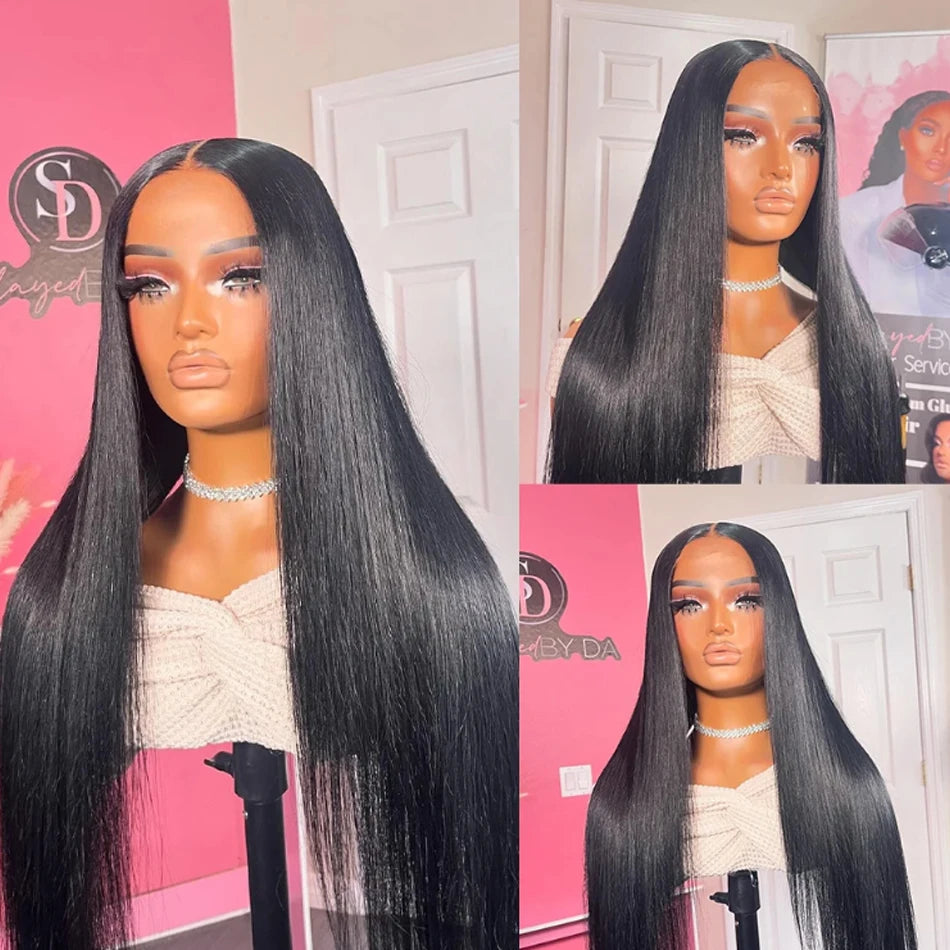 13X6 Straight Lace Front Wigs Human Hair 13x4 HD Transparent Lace Frontal Wig for Women Brazilian Virgin 4X4 Lace Closure wig