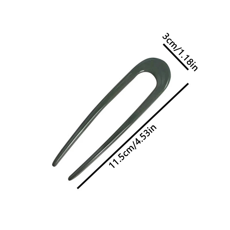 U - Shaped Hair Sticks Sleek Glossy Finish In Varied Chic Colors Touch of Style to Your Hair  Easy Elegant Updos or Casual Looks
