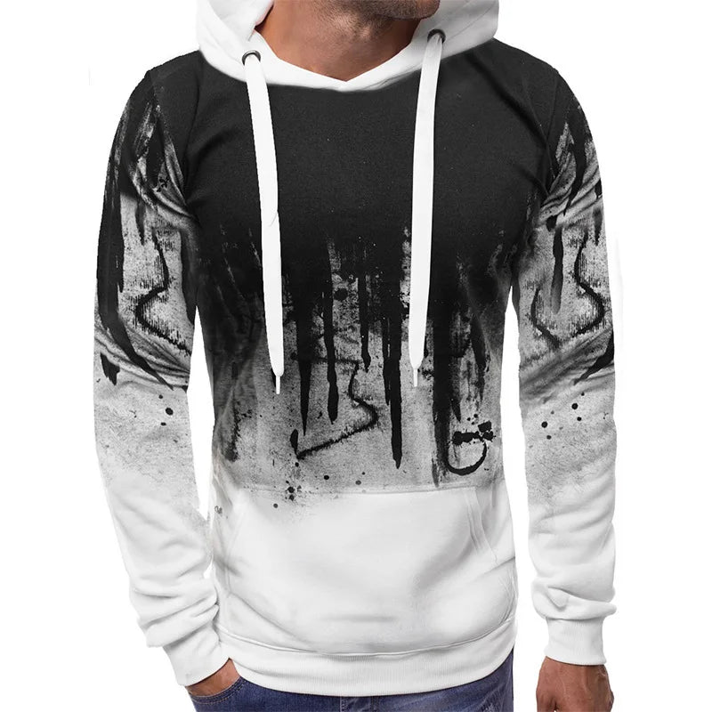 Men's Casual Tracksuits Set Autumn Winter Casual Hoodies+Sweatpants 2PCS Trendy Streetwear Matching Sets Sweatershirts Pants