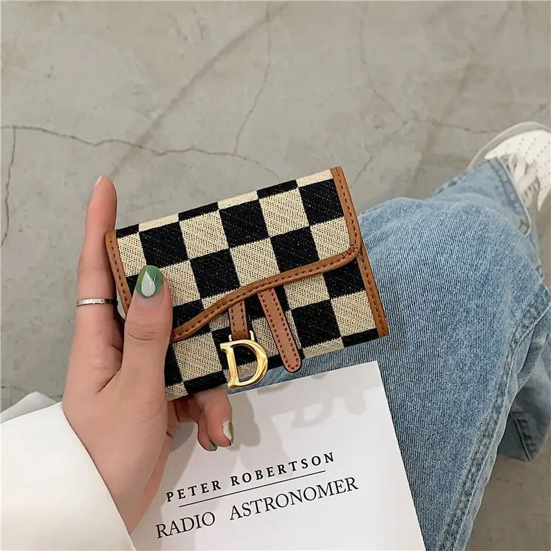Card Bag Multi-card Position High Value Change Tide Autumn Winter Internet Celebrity Folding Organ Fashion Versatile Short Small
