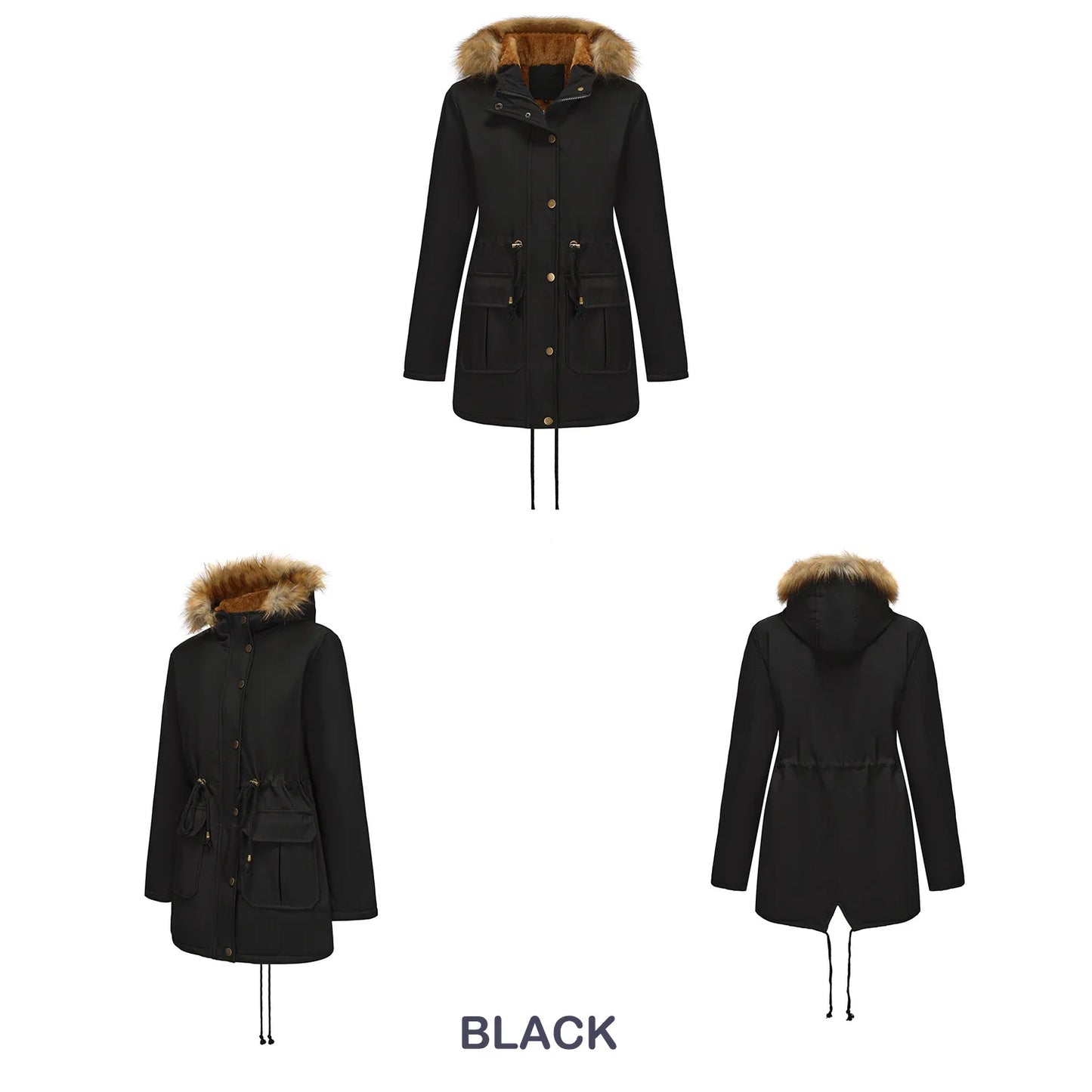 Canada Winter Women's Jacket Coat Parkas Winter Clothes Woman White Goose Down Jacket Fur Hooded Cotton-padded jacket XSYHXY253