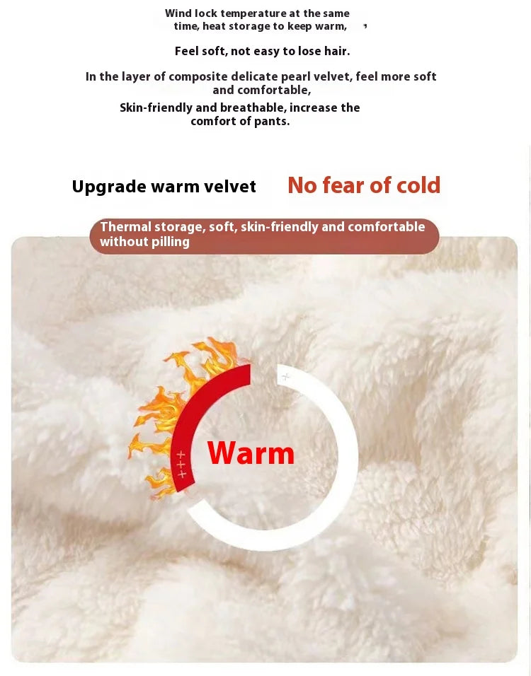 HelloKitty Warm Coral Velvet Sleepers Women's Flannel and Velvet Thick Pants Sleepwear Plush Large Home Pants