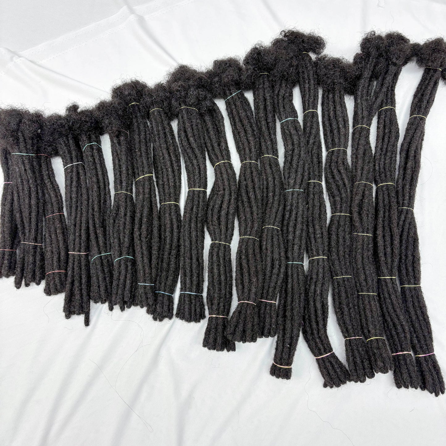 Loc Extension Human Hair 8-14inch 100% Human Hair Handmade Inter Loc Dreadlock Extension with Curly Ends for Men Women Kids