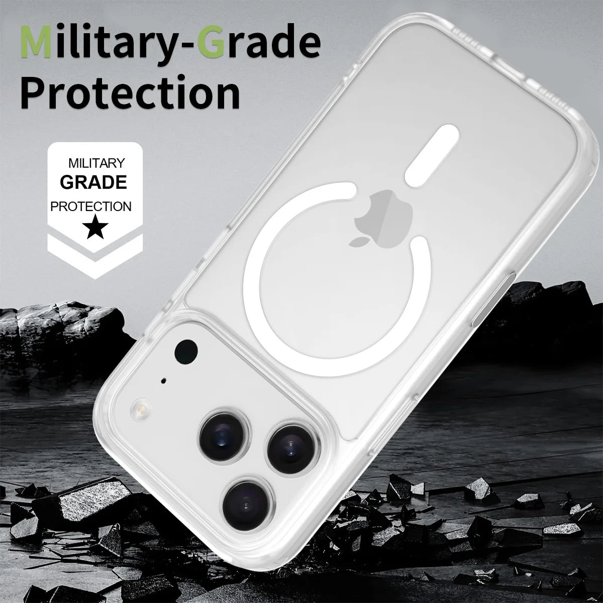 Fit iPhone 17 Pro Matte Case,Compatible with MagSafe Shockproof Protection Translucent Cover For iPhone 17 Air/17 Pro Max/17