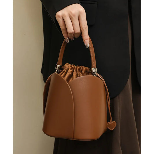 Bags, women's spring and summer bucket bags, versatile single shoulder crossbody bags, handbags