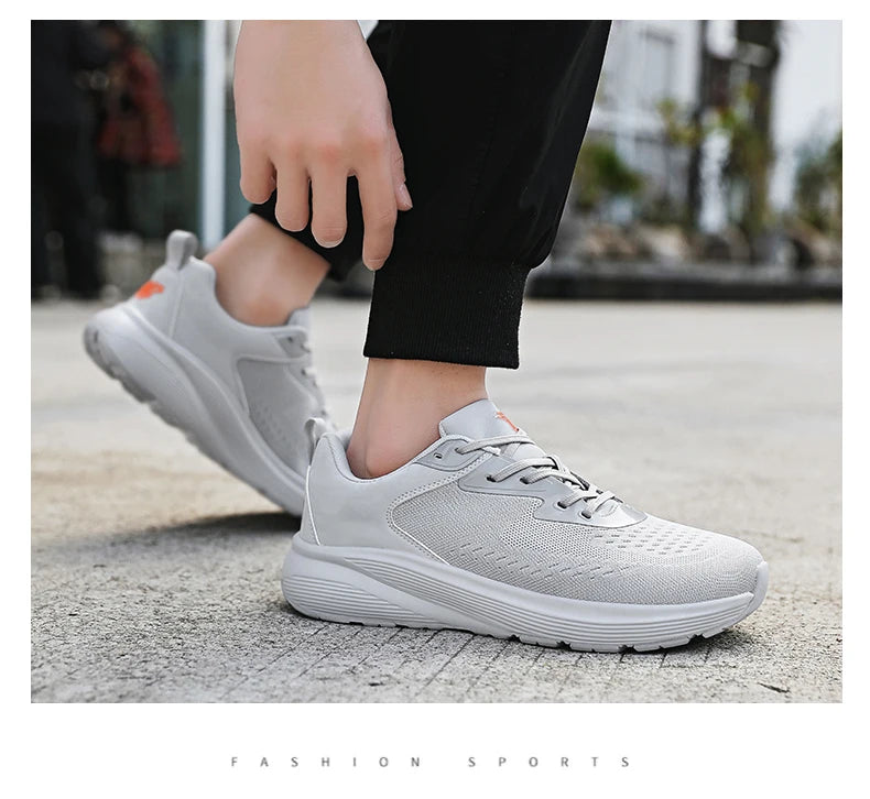 Men's new sports shoes fashion comfortable four season outdoor thick sole wear-resistant height increasing leisure sports shoes