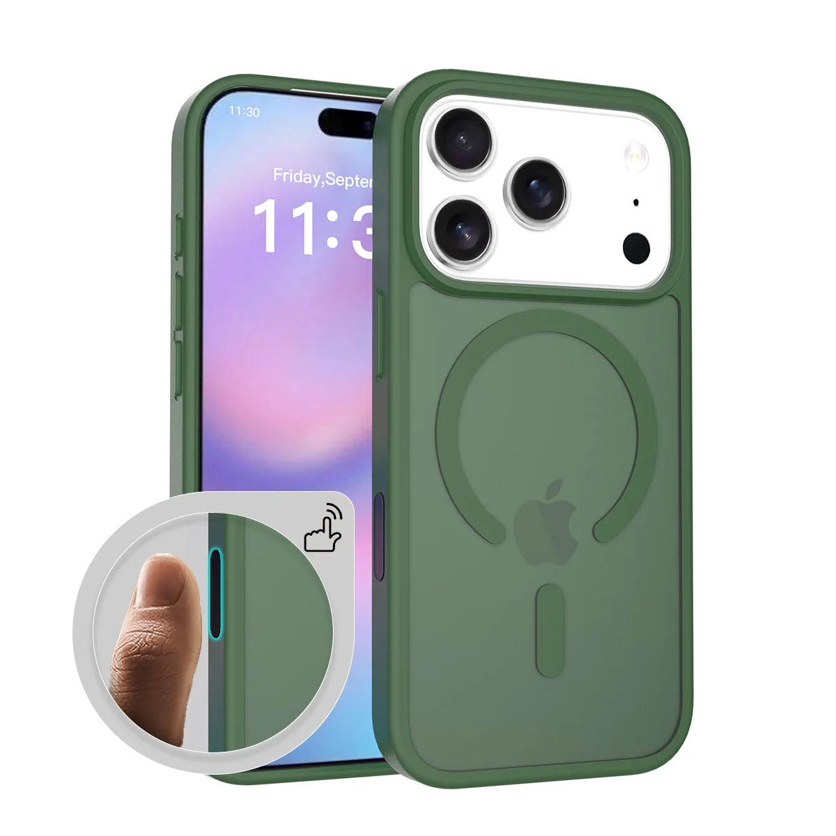 Fit iPhone 17 Pro Matte Case,Compatible with MagSafe Shockproof Protection Translucent Cover For iPhone 17 Air/17 Pro Max/17
