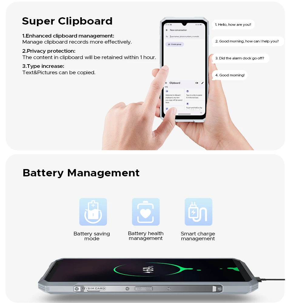 DOOGEE Blade GT Ultra 5G Rugged Smartphone Dimensity 7300 6.72'' 16GB 512GB LED Light Effect Design Ultra-thin Cell Phone