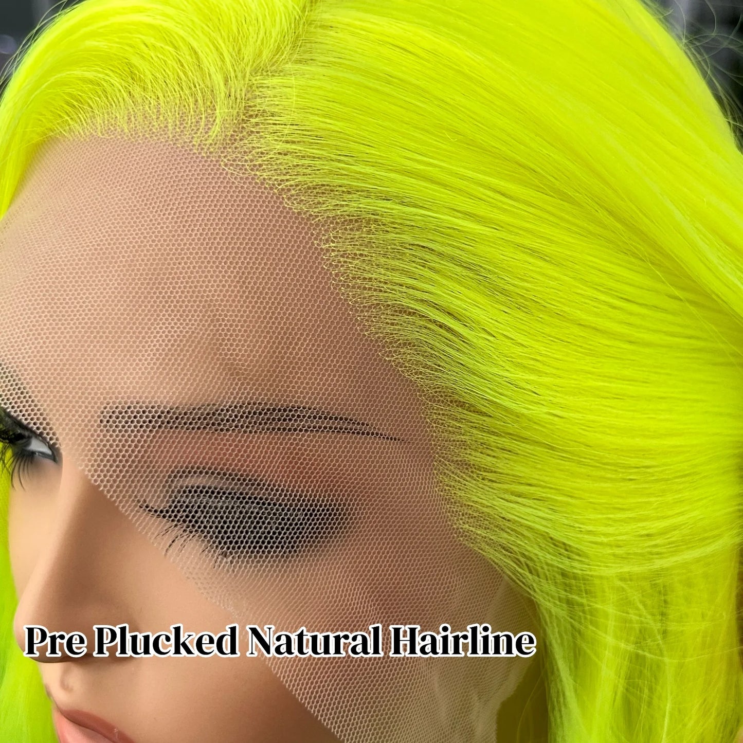Long Wavy Body Wave Neon Green Black Ombre Wig Synthetic Free Part 13X4 Fluorescent Colored Wigs for Women Party Cosplay Costume