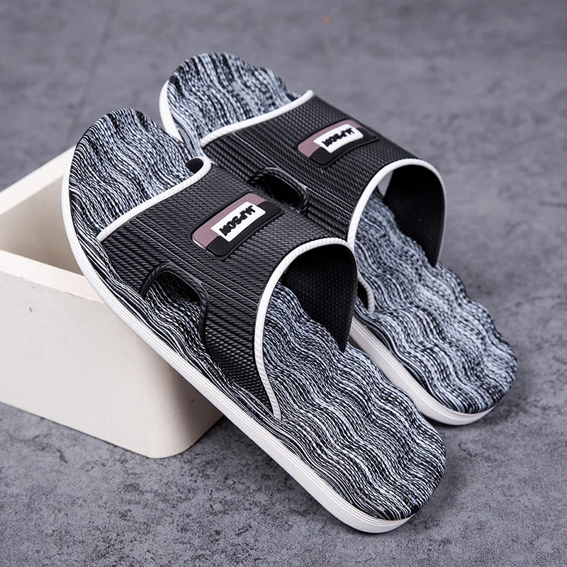 Summer Men Home Slippers Soft Indoor House Shoes Women Slides Sleepers Slipers Bathroom Room Bedroom For Guests Big Size 48 49