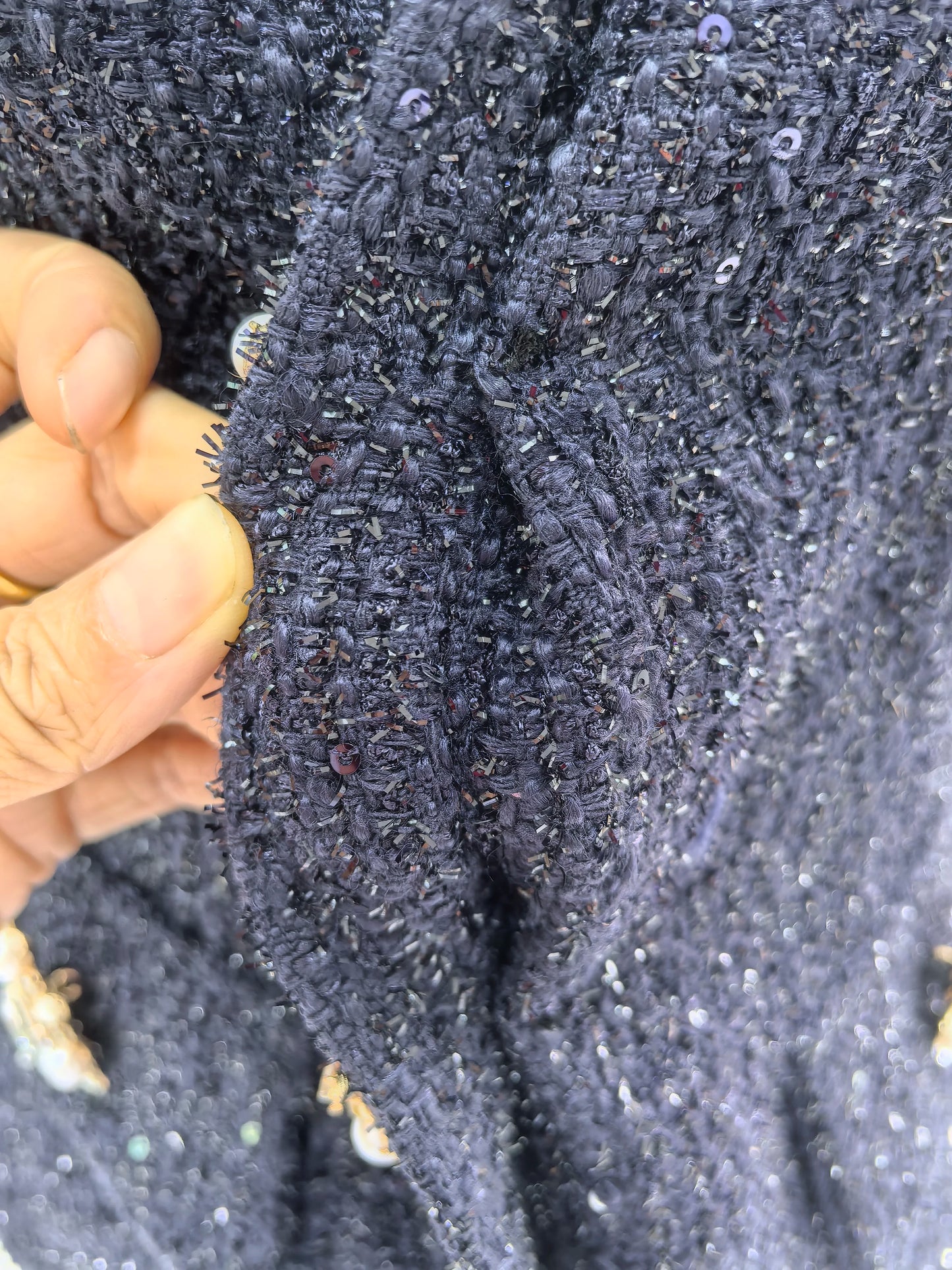 Maxi Formal Luxury Evening Dresses Women Summer Autumn Single Breasted Crystal Satin Tweed Long Dress Blue Party Dinner Vestidos