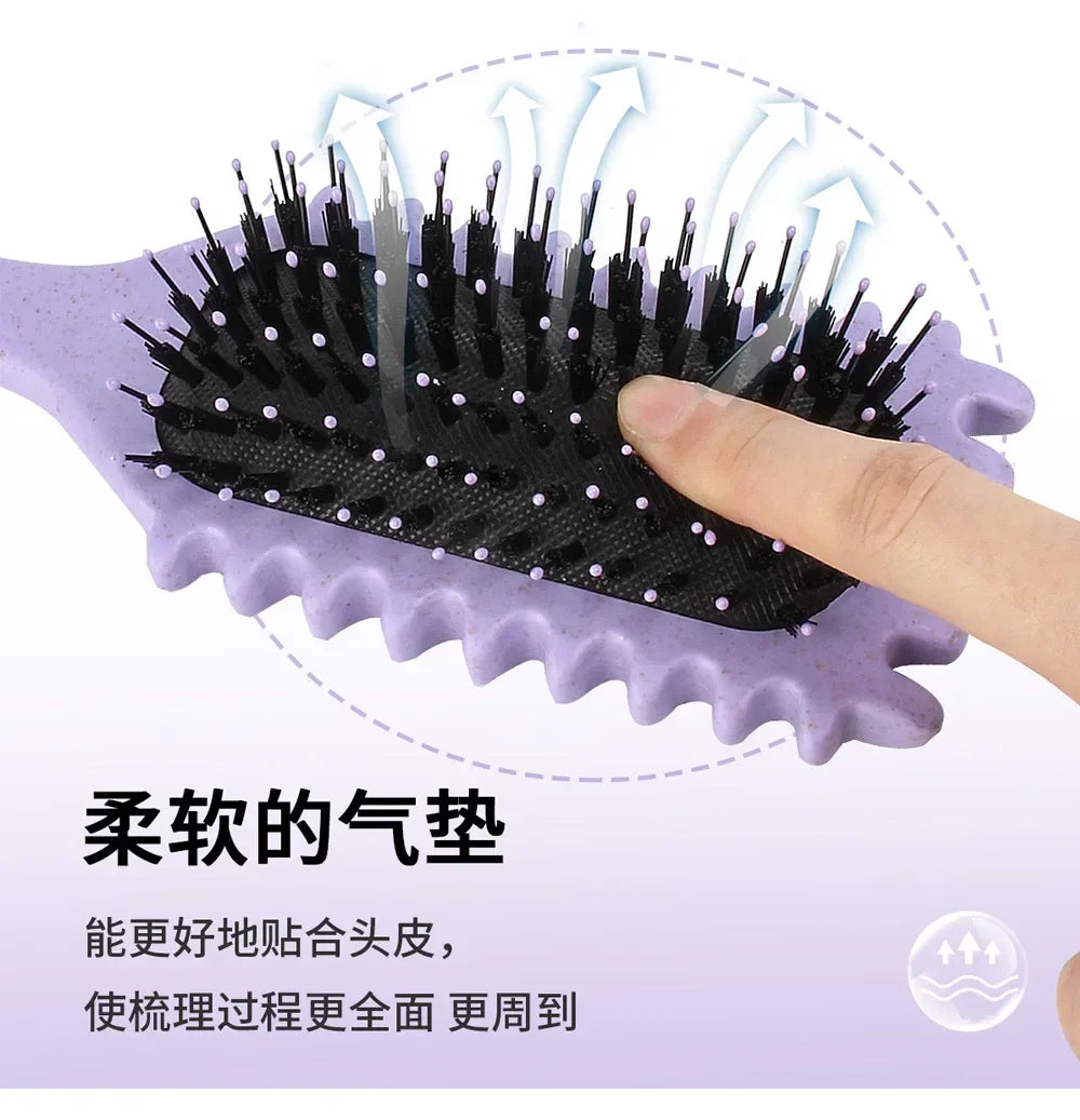 Salon Styling Curly Hair Styling Brush Curl Hair Brush for Combing and Shaping Men's and Women's Curls Reduce Pulling Tools