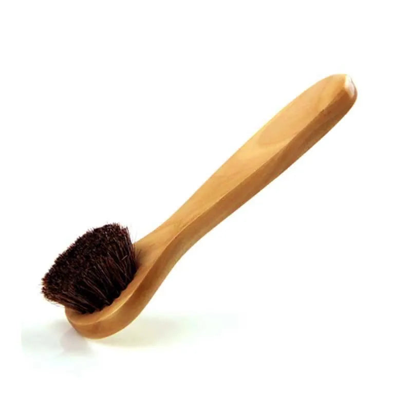 Horsehair Facial Brush Solid Wood Facial Brush Soft Hair Small Facial Brush Bath Brush Skin Cleansing Brush