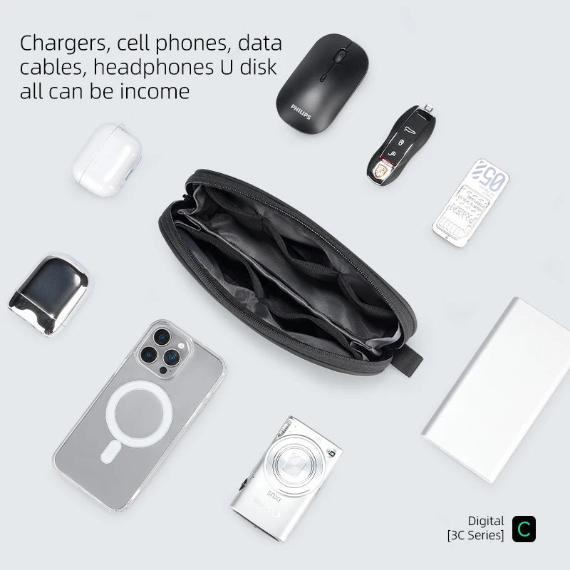 Mark Ryden Electronic Organizer Pouch, Cable Management Bag for USB Drives, Cables, Earphones Small Parts Storage Accessory Case