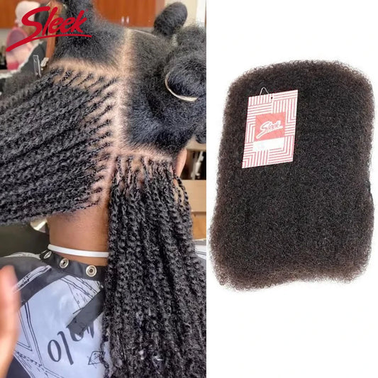 Afro Kinky Curly Bulk Human Hair For Braid Twists Curly Hair Extension Peruvian Hair for Dreadlock Extension Create Dreadlocks