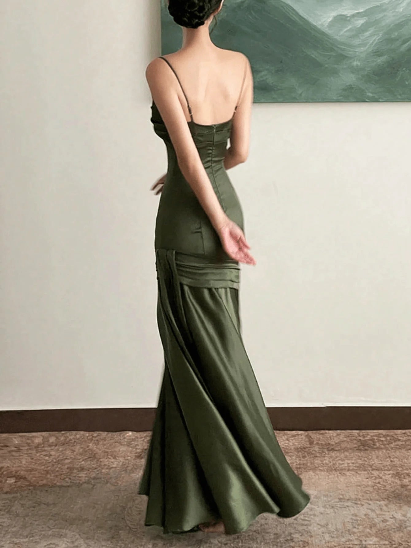 Women Elegant Red Maxi Evening Dresses Vintage Solid A Line Fashion Slim Party Birthday Prom Femmle Wedding Guest Vestido Summer