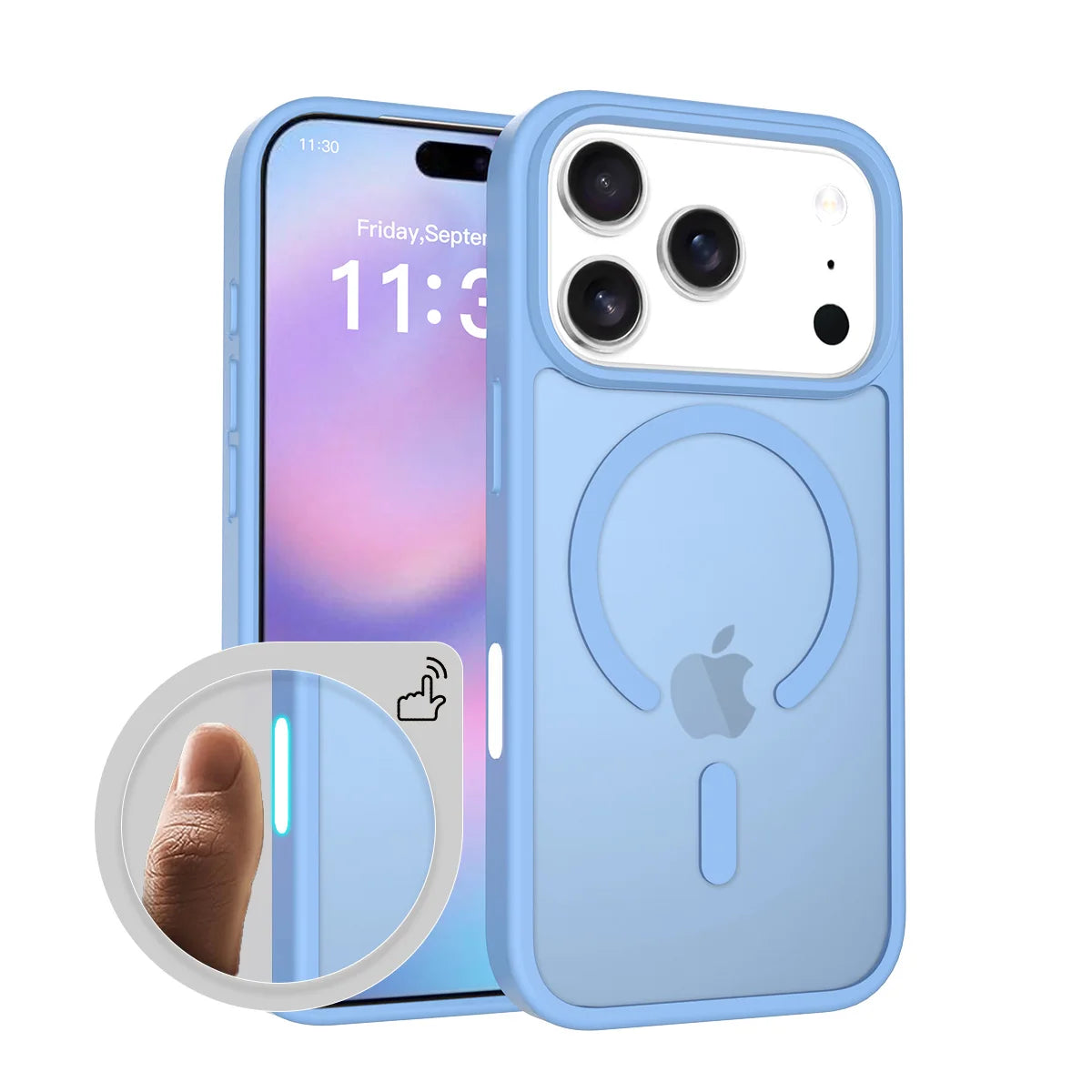 Fit iPhone 17 Pro Matte Case,Compatible with MagSafe Shockproof Protection Translucent Cover For iPhone 17 Air/17 Pro Max/17