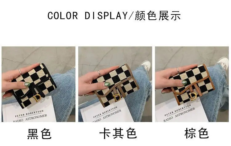 Card Bag Multi-card Position High Value Change Tide Autumn Winter Internet Celebrity Folding Organ Fashion Versatile Short Small