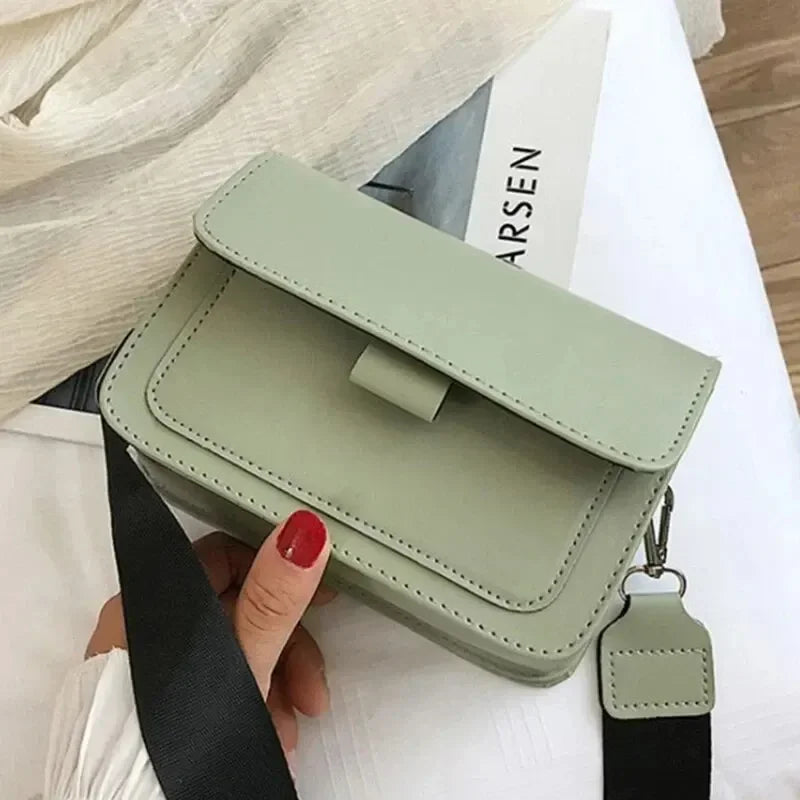 Crossbody Bag PU Leather Fashion Bags for Women Travel Handle Handbag Fashion Shoulder Messenger Bag Ladies Small Flap Bag
