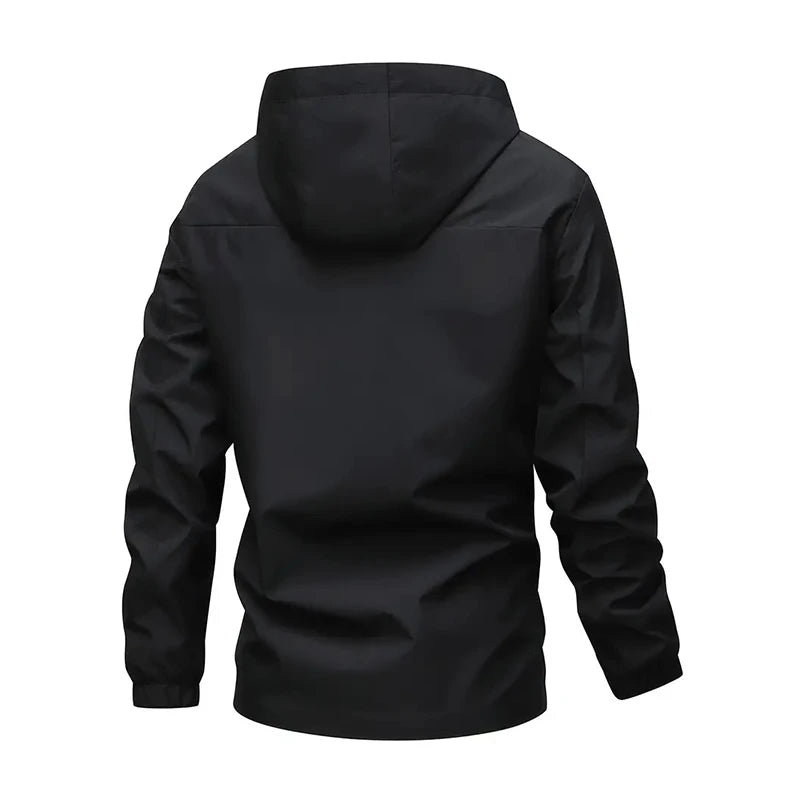 Leisure Man Spring Autumn Outdoors Motion Jacket New Fashion Windproof Coat 2024 Solid Versatile Hiking Ventilation Coat Man