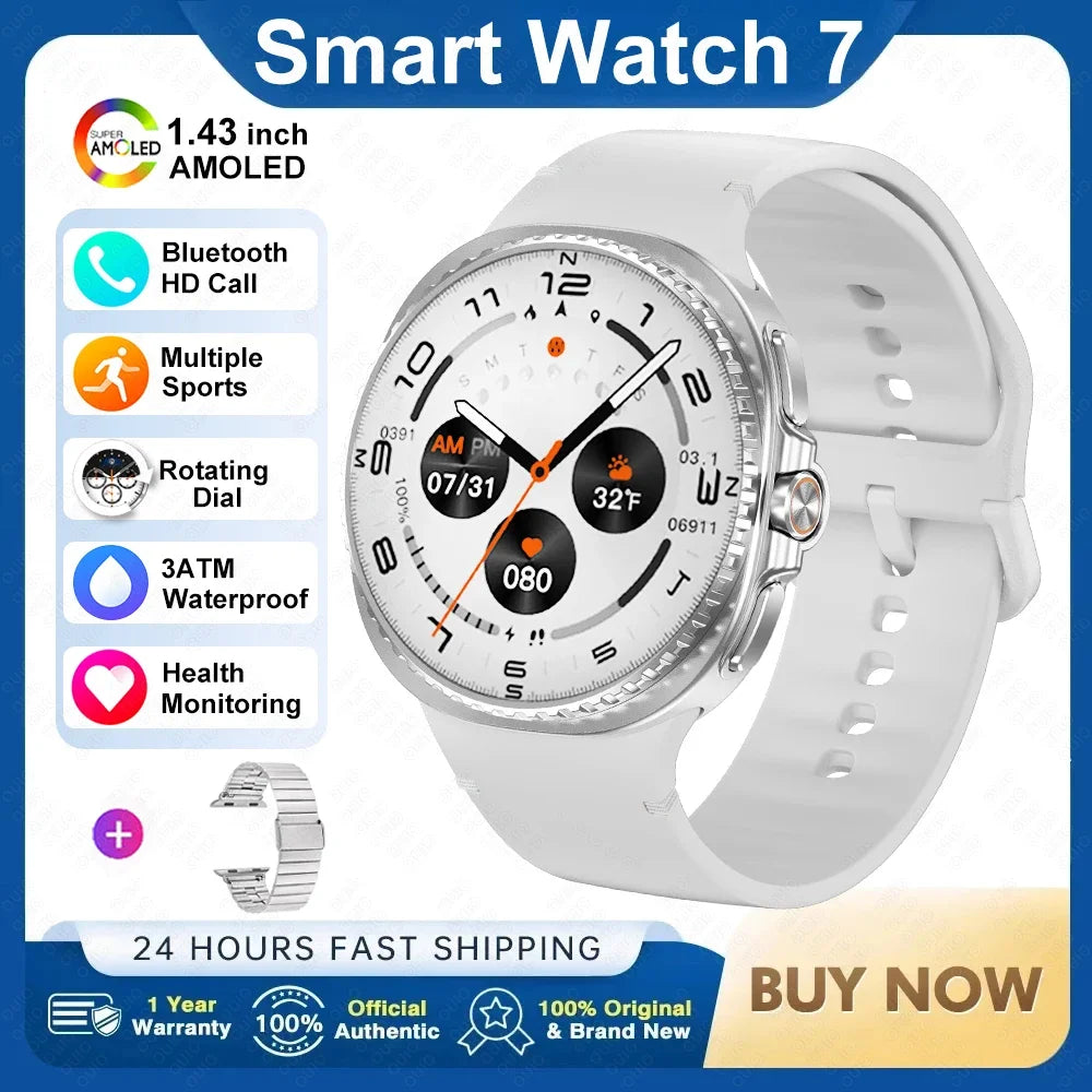 2025 Smart Watch 8 Classic With a 4-Piece Modular Case Structure Rotating Dial More Sports Modes Heart Rate BT Call Smartwatch