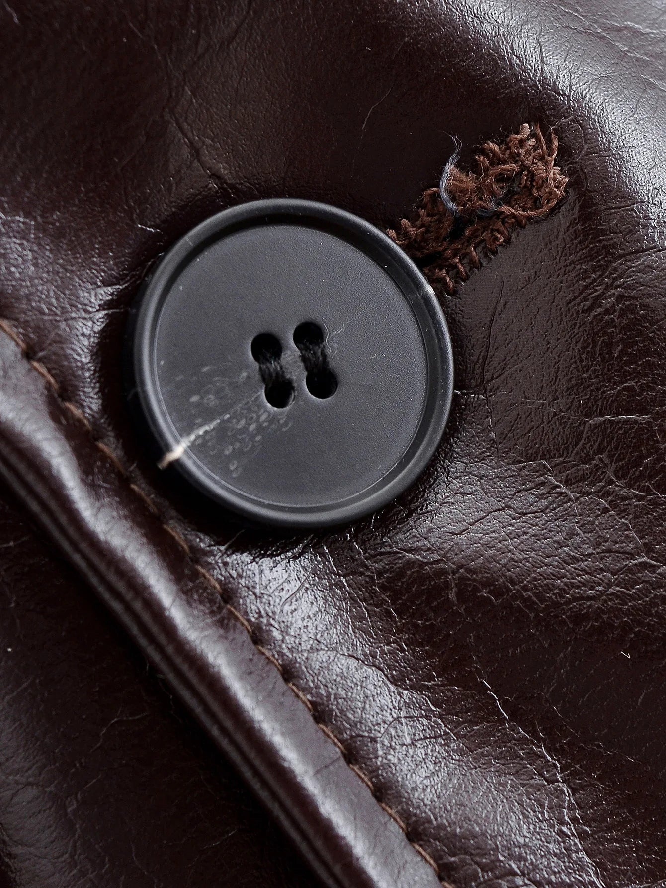 Women's clothing 2025 early autumn new fashionable simple temperament belt lapel imitation leather windbreaker