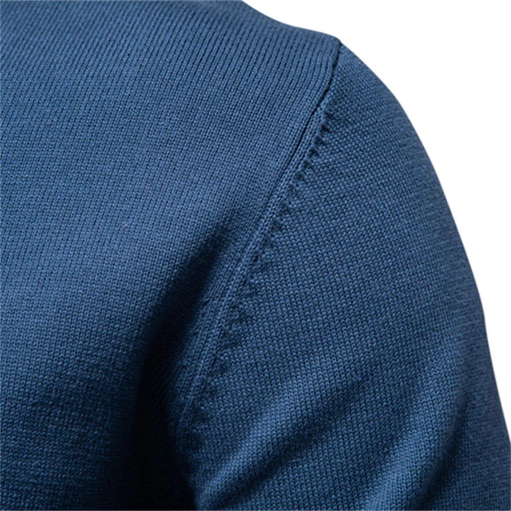 AIOPESON Mens Solid Cotton Crew Neck Knitted Pullover Sweaters Casual Fashion Classic Sweater for Men