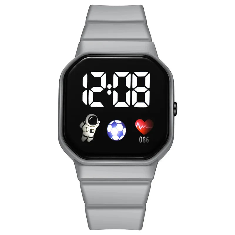 2025 LED Digital Watch For Kids Boys Sports Waterproof Watches Girls Silicone Digital Watch Casual Childrens Electronic Reloj