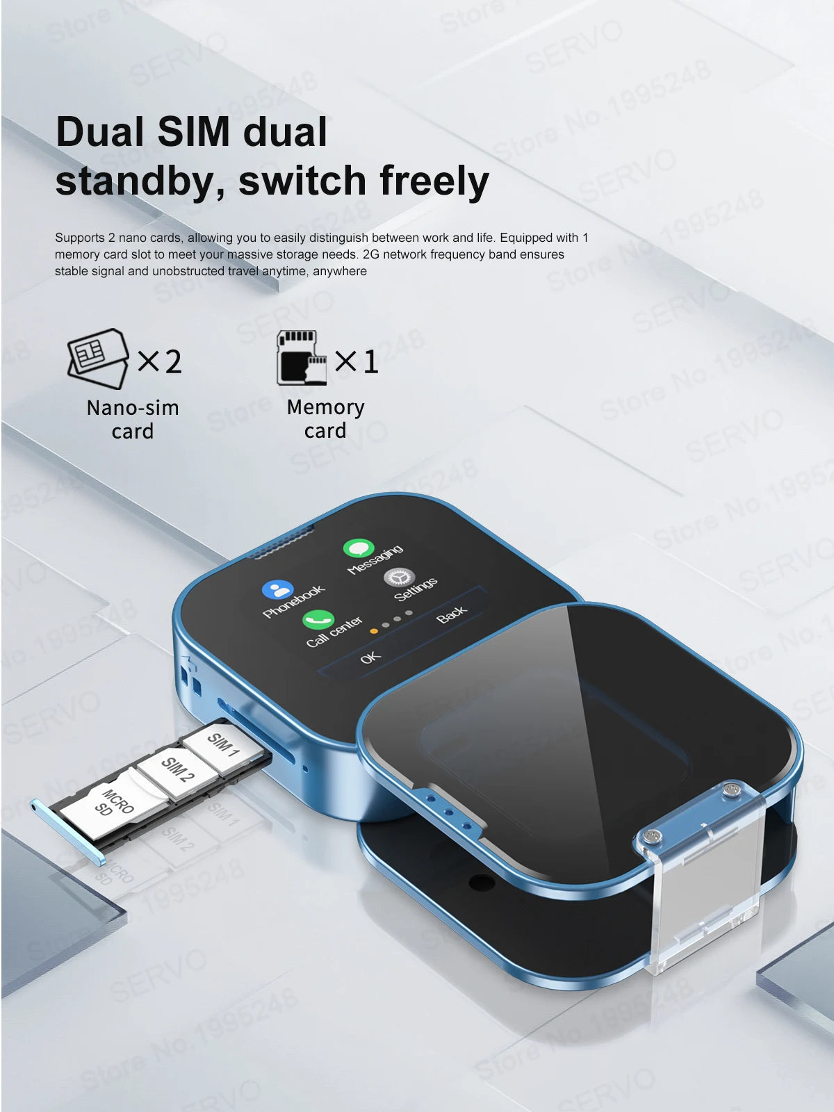 NEW Upgrade SERVO i19 Rotate Touch Screen Phone Dual SIM Bluetooth Dial Sync Music Magic Voice Torch 1.69 Inch 2G Mini Cellphone