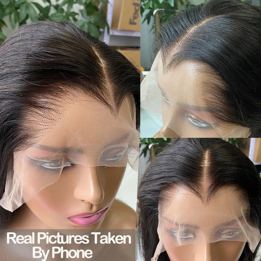 New Trend Lagos Hairline Sliky Bone Straight 250 Density 13x6 HD Lace Frontal Glueless Wigs Human Hair Pre Plucked Ready To Wear