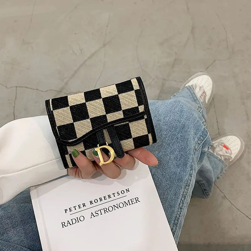 Card Bag Multi-card Position High Value Change Tide Autumn Winter Internet Celebrity Folding Organ Fashion Versatile Short Small