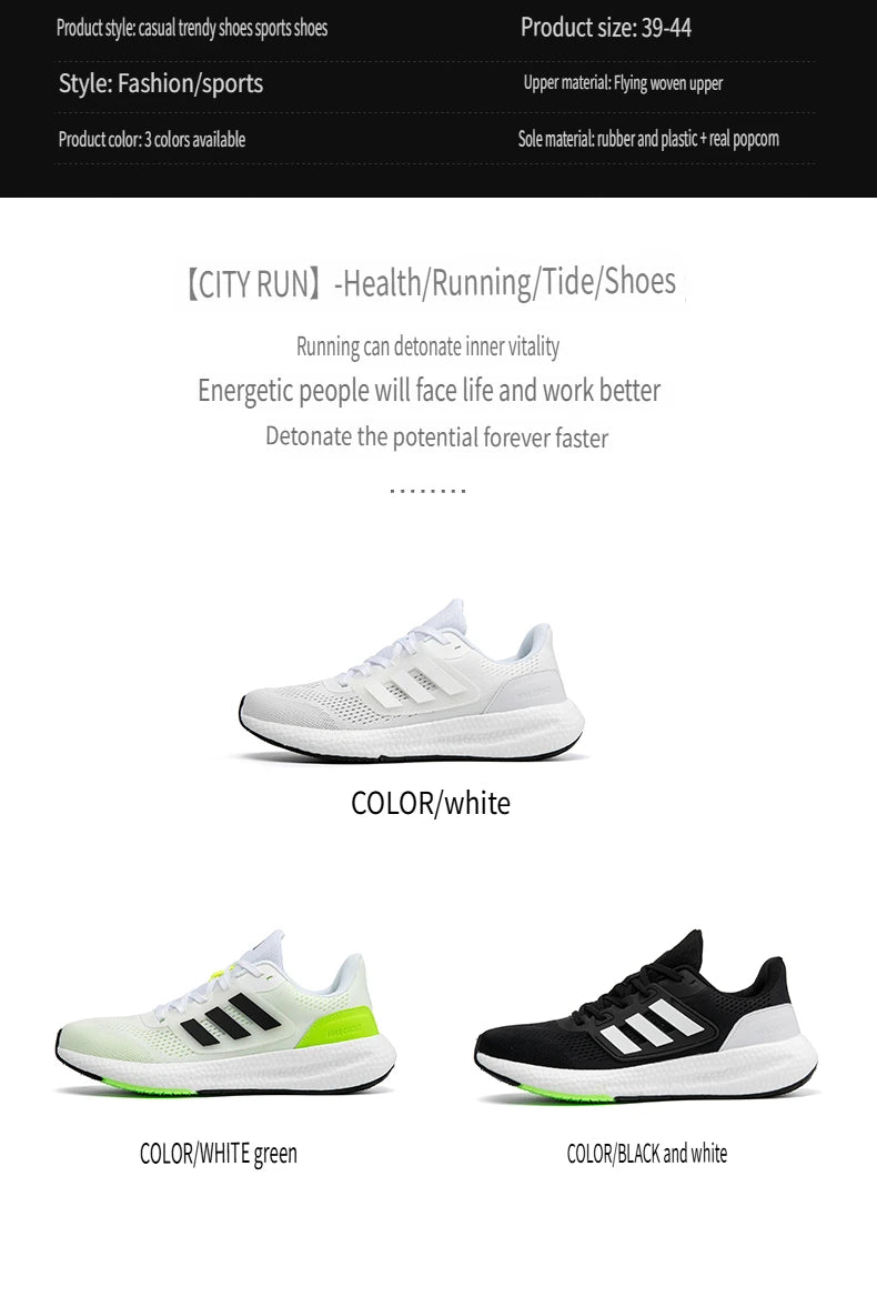 2025 New Summer  Lightweight High Quality Three Bars Mesh Popcorn Sports Running Shoes Couple Style36-45 Breathable Comfortable