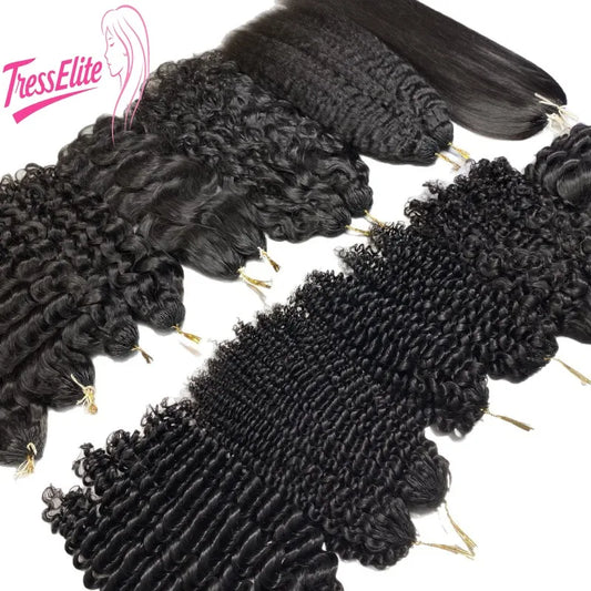 Crochet Knitted Hair Natural Color Multi Curvature Collection Human Hair Brazilian Virgin Remy Full Hand Weaving Natural Color