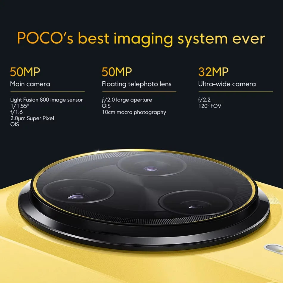Global Version POCO F7 Ultra Snapdragon 8 Elite 6.67" AMOLED Display 50MP Triple Camera 5300mAh 120W HyperCharge Cellphone