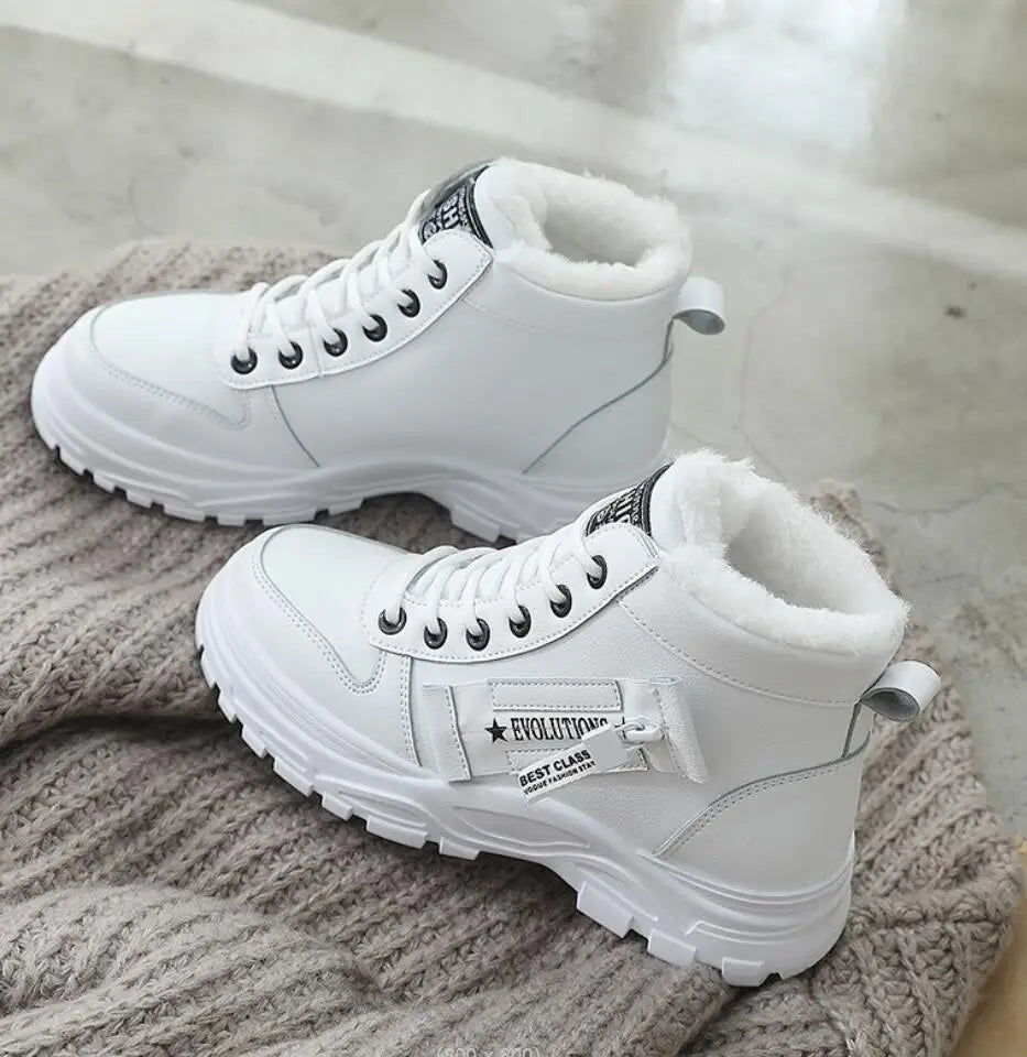 Size 35-44 Women Warming Boots Outdoor Winter Plush Casual Shoes Wear Female Snow Boots Footwear Zapotos Mujer Warm Sneakers
