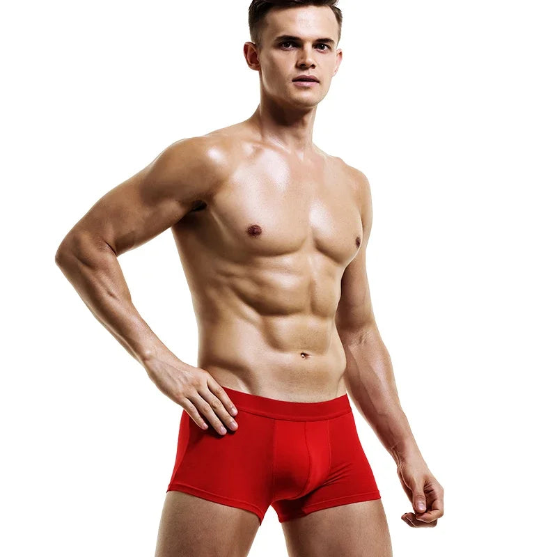 Men's underwear Men's boxers This man's gift is a pig red wedding thin boxers bottom shorts