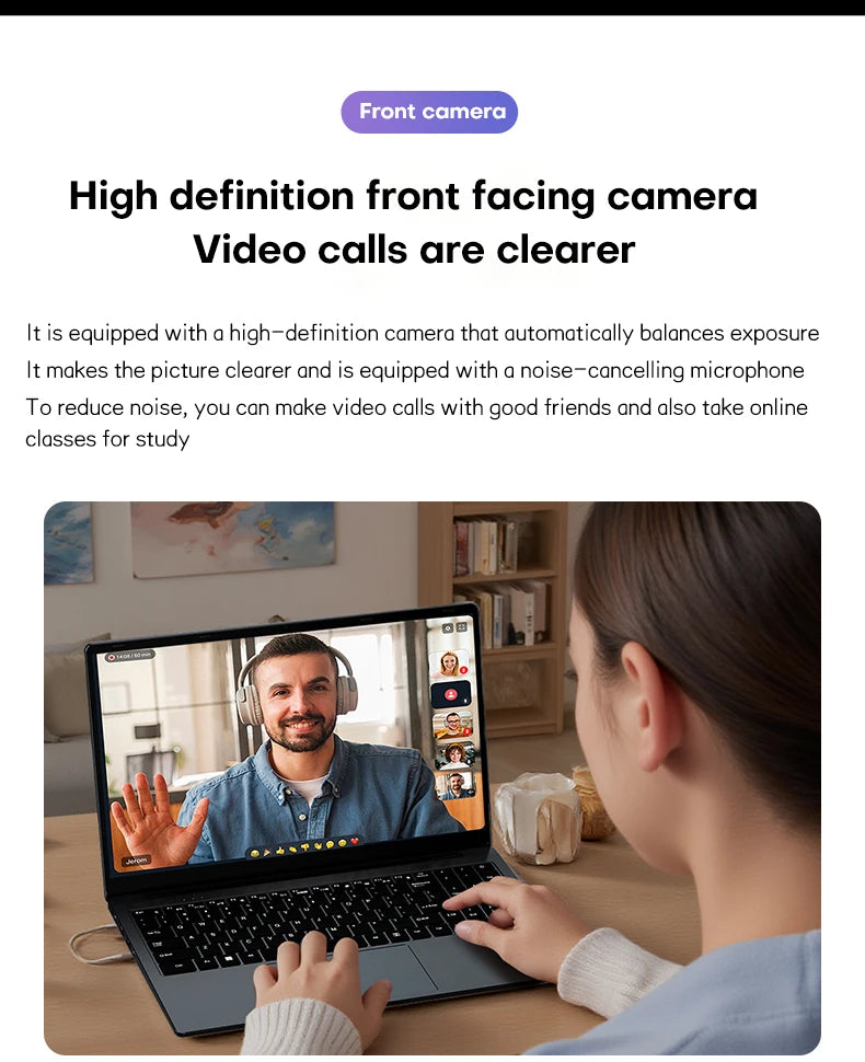 2025 Laptop Computer 15.6" AMD A4-7210U MX350 Notebook PC Portable IPS Display Fingerprint Backlit Gaming Laptops for Study Work