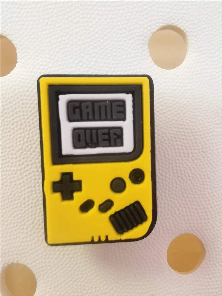 Game Style Shoe Charms Decorations Funny Pattern Buckle Accessories Clogs Charm Ornaments Adult Children Halloween Party Gifts