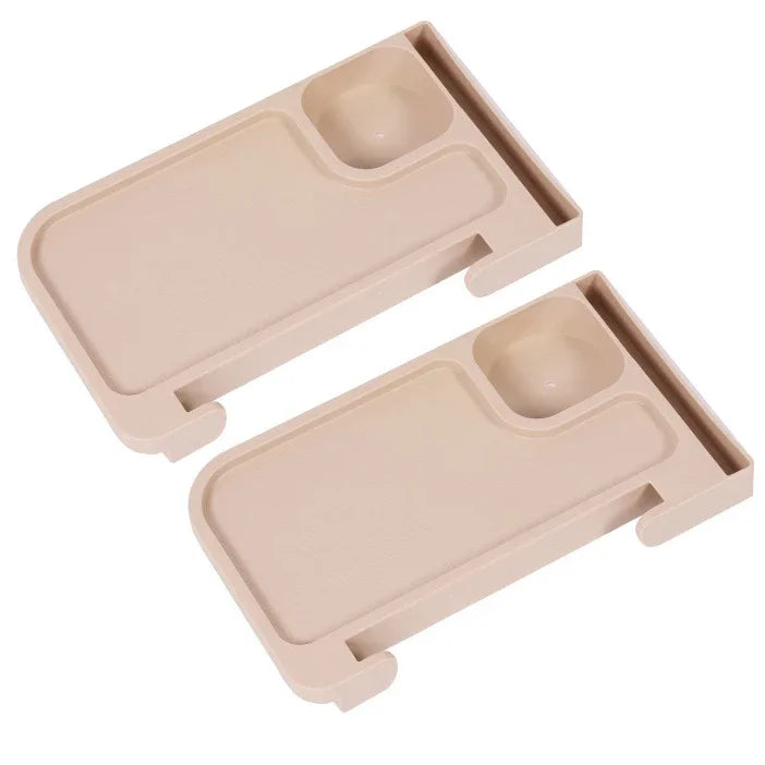 2pcs Folding Chair Outdoor Side Storage Tray Lounge Chair Backrest Tray Camping Chairs Cup Holder Folding Universal Cup Pedestal