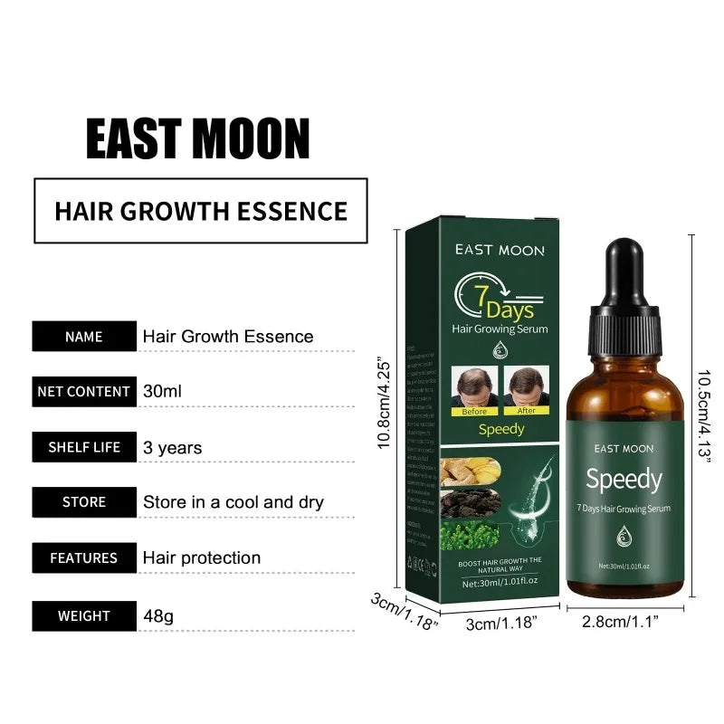 Hair Growth Serum Baldness Treatment Repair Hereditary Hair Follicles Regrowth Beard Thicken Nourishing Anti Hair Loss Essence