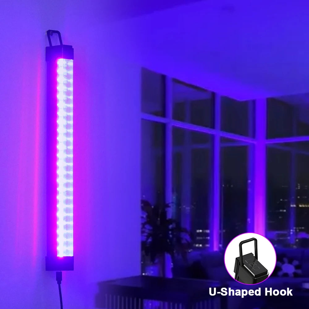 395-405nm Black Light LED UV Lamp Gel T8 Tube 5V USB Plug Ultraviolet Light LED Stage Blacklight UV LED Nail Lamp Parts Grow