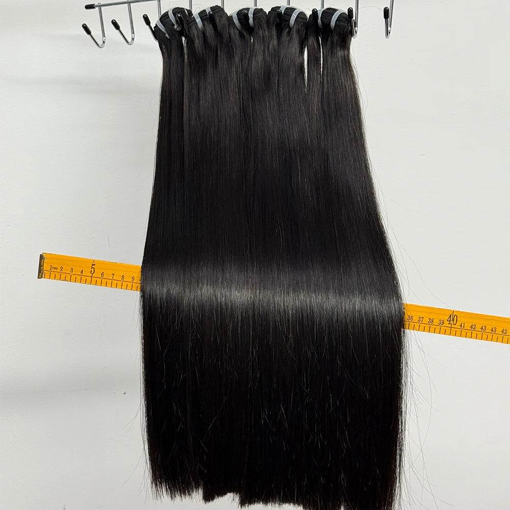Bone Straight Bundles 16A Grade Double Drawn Vietnamese Human Hair Extensions Full Thick End Top Quality 100g/Bundle
