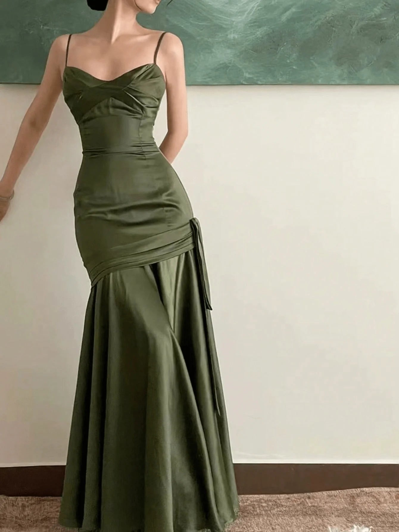 Women Elegant Red Maxi Evening Dresses Vintage Solid A Line Fashion Slim Party Birthday Prom Femmle Wedding Guest Vestido Summer