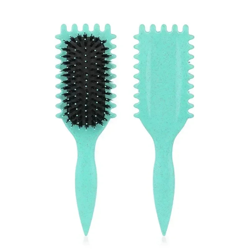 Salon Styling Curly Hair Styling Brush Curl Hair Brush for Combing and Shaping Men's and Women's Curls Reduce Pulling Tools