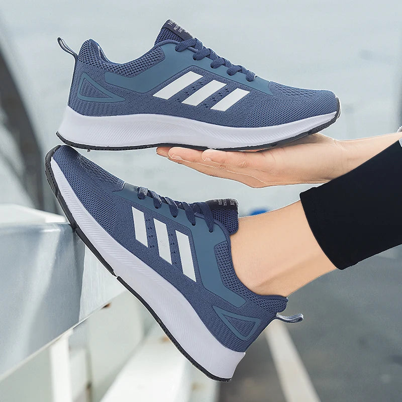Shoes Men's 2025 Spring New Lightweight Non-slip Fashion Trend All-match Casual Soft Bottom Shock Absorption Running Sports