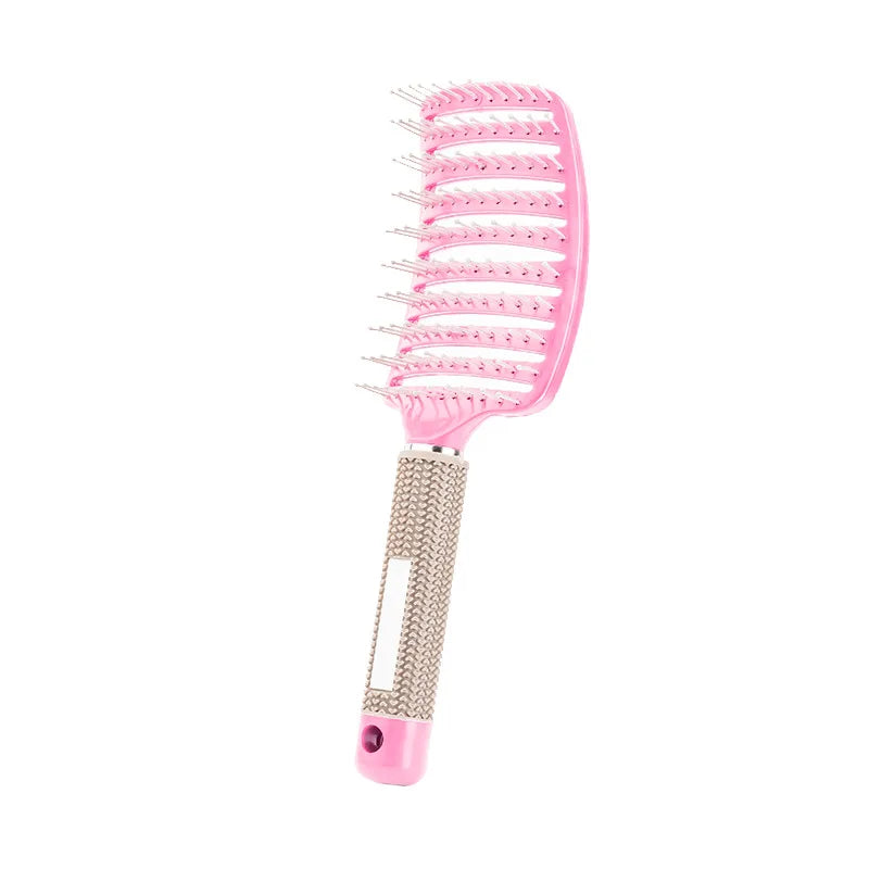 Hair Brush Scalp Massage Comb Hairbrush Bristle&Nylon Women Wet Curly Detangle Hair glove for Salon Hairdressing Styling Tools