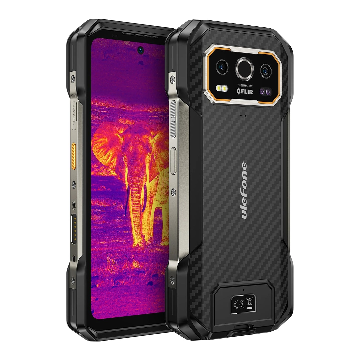 Ulefone Armor 27T Rugged Phone Thermal Imager 12GB+256GB 10600mAh 6.78'' Android 14 Helio G99 Night Vision 4G NFC Smartphone